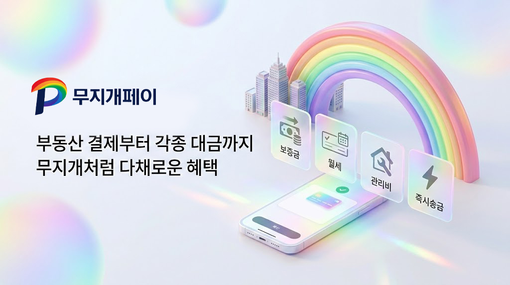 부동산 결제부터 각종 대금까지, 무지개처럼 다채로운 혜택 - 무지개페이